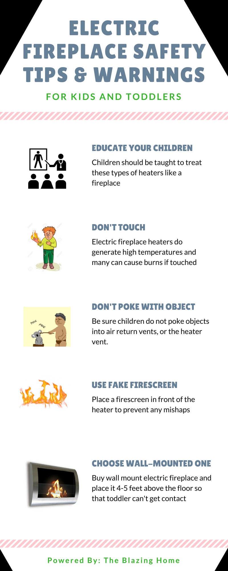 Kids Safety Tips Electric Fireplace