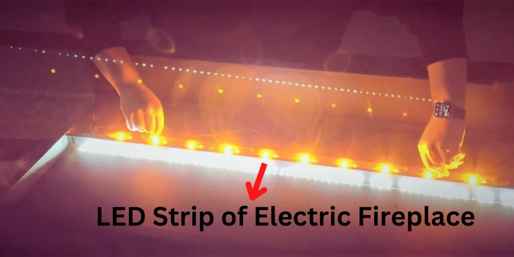 LED light strip of electric fireplace